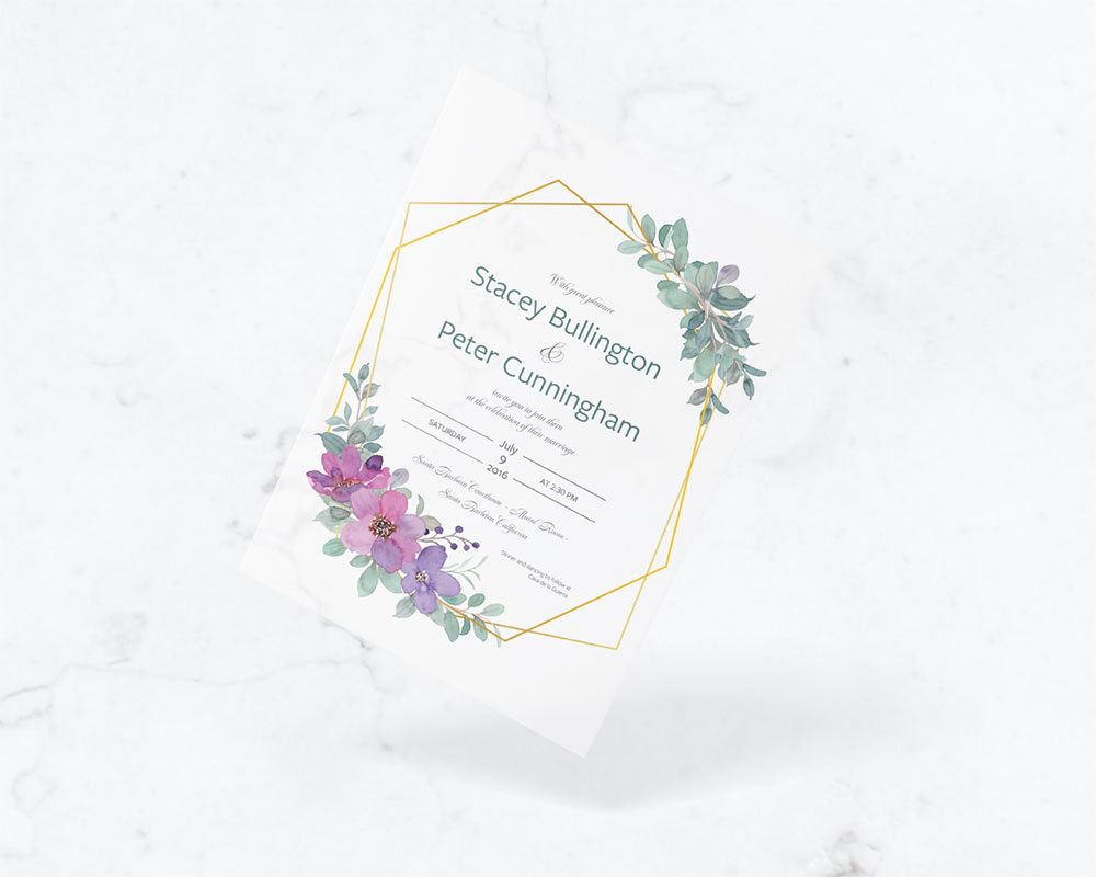 Illustrator Wedding Invitation