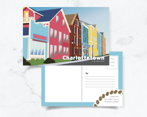 Illustrator postcard design