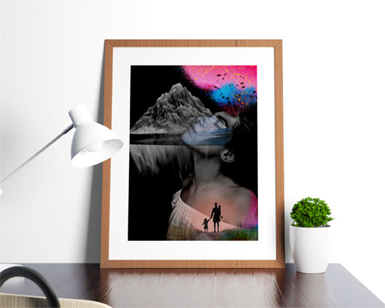 Photoshop double exposure design